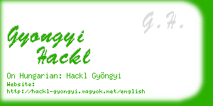 gyongyi hackl business card
